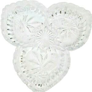 Vintage The Byrdes Collection by Hofbauer Bird 3-Part Relish Dish Hearts Germany